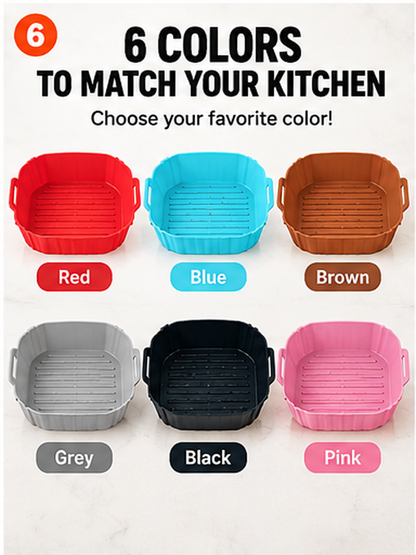 Buy 1 Get 1 FREE | Reusable Silicone Air Fryer Liner – Easy Cleanup
