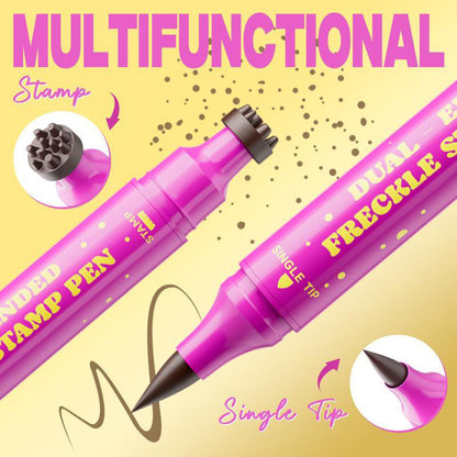 🔥 Buy 1 Get 1 FREE 🔥 2-in-1 Freckle Stamp Pen – Natural-Looking Freckles in Seconds