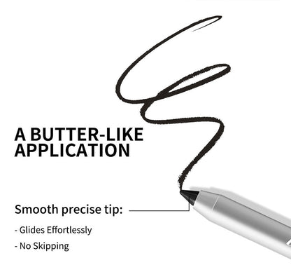12-Shade Waterproof Eyeliner Pencil – Long-Wear Matte, Metallic & Shimmer