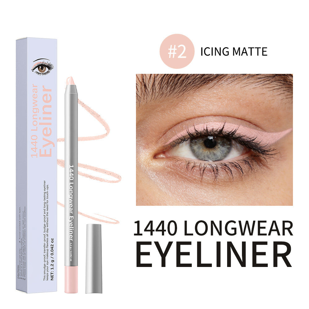 12-Shade Waterproof Eyeliner Pencil – Long-Wear Matte, Metallic & Shimmer