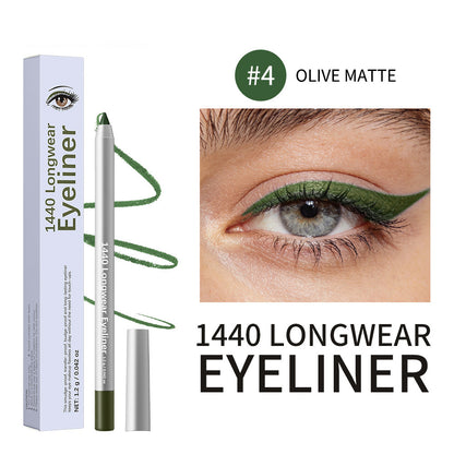 12-Shade Waterproof Eyeliner Pencil – Long-Wear Matte, Metallic & Shimmer