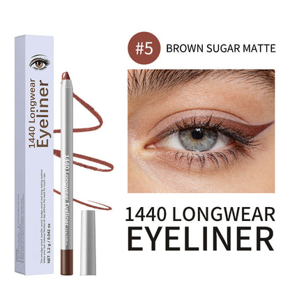 12-Shade Waterproof Eyeliner Pencil – Long-Wear Matte, Metallic & Shimmer