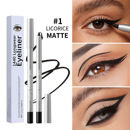 12-Shade Waterproof Eyeliner Pencil – Long-Wear Matte, Metallic & Shimmer