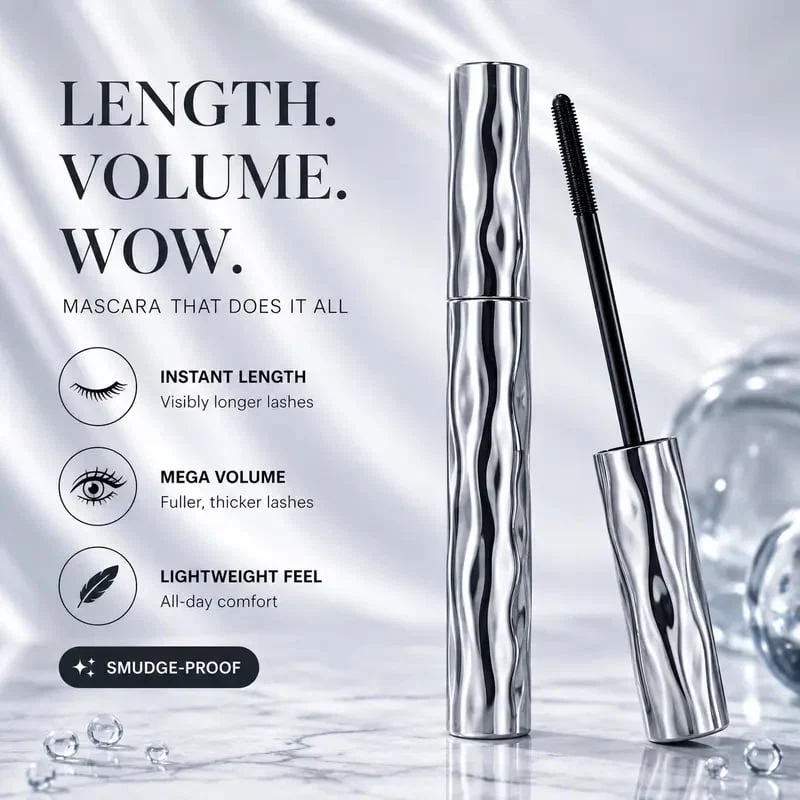 Volumizing Lengthening Smudge—Proof Mascara with Nourishing Formula👁️✨(Buy 1 Get 1 Free)