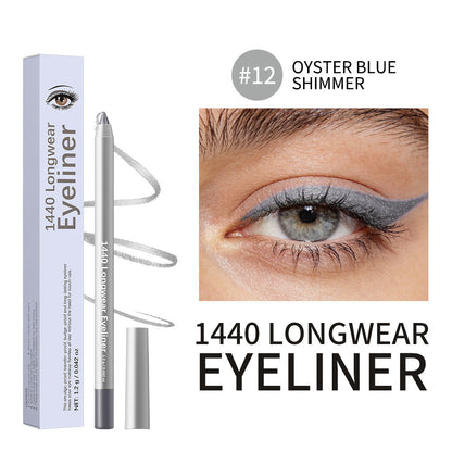 12-Shade Waterproof Eyeliner Pencil – Long-Wear Matte, Metallic & Shimmer