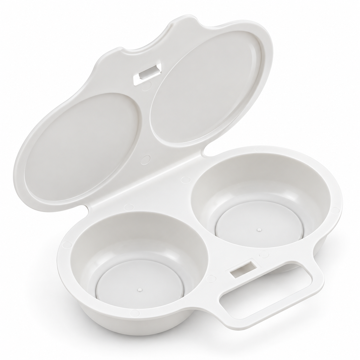 🔥 BUY 1 GET 1 FREE 🔥 Microwave Egg Poacher – Cook 2 Eggs in Minutes, No Stove Needed