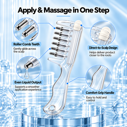 Scalp Oil Applicator Comb – Mess-Free Scalp Care & Gentle Massage