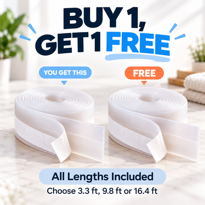 Buy 1 Get 1 FREE | Self-Adhesive Door Draft Seal Strip – Helps Block Drafts & Dust