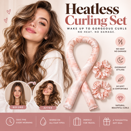 DreamCurls Heatless Curling Set – Overnight Heatless Curling Set