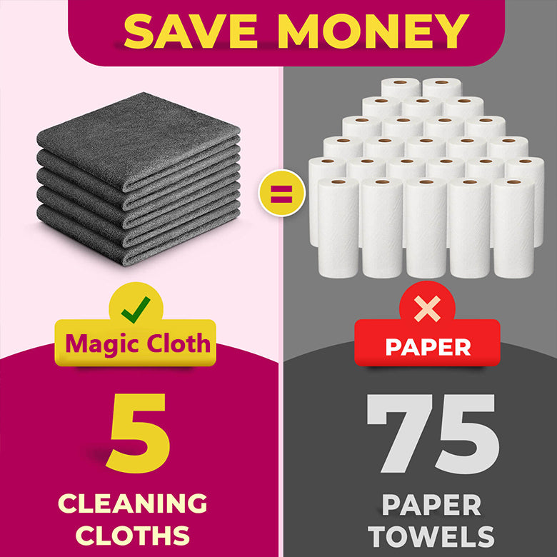 🔥 Buy 1 Get 1 FREE 🔥 Magic Cleaning Cloth – Streak-Free Shine with Just Water