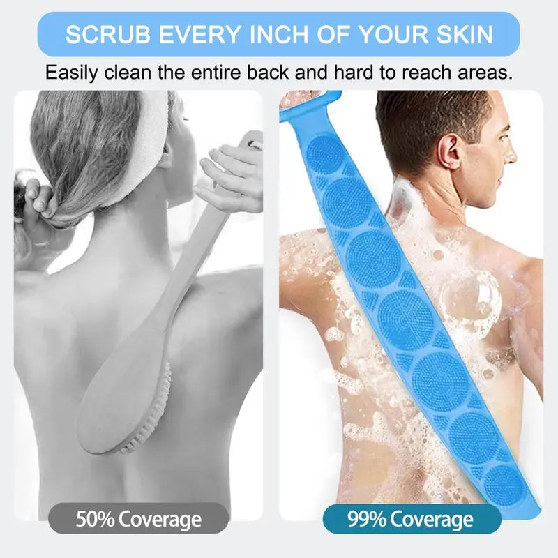 🔥 Buy 1 Get 1 FREE 🔥 Silicone Back Scrubber – Effortlessly Clean Every Inch of Your Back