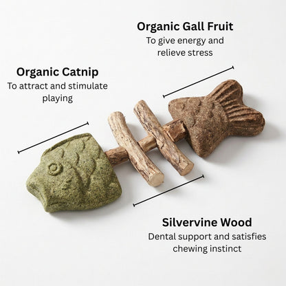 🎁 Buy 1 Get 2 FREE 🎁 Catnip & Silvervine Chew Toy – Natural Play & Boredom Relief