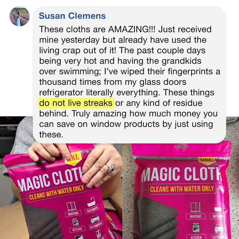 🔥 Buy 1 Get 1 FREE 🔥 Magic Cleaning Cloth – Streak-Free Shine with Just Water