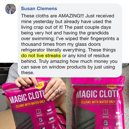 🔥 Buy 1 Get 1 FREE 🔥 Magic Cleaning Cloth – Streak-Free Shine with Just Water