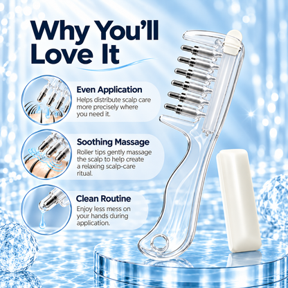 Scalp Oil Applicator Comb – Mess-Free Scalp Care & Gentle Massage
