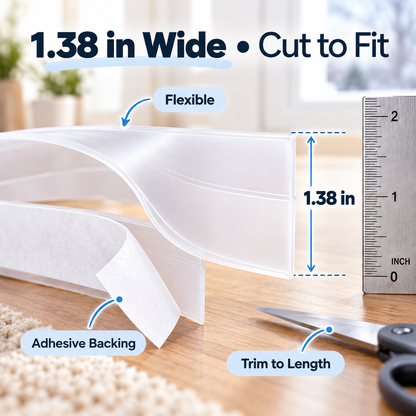 Buy 1 Get 1 FREE | Self-Adhesive Door Draft Seal Strip – Helps Block Drafts & Dust