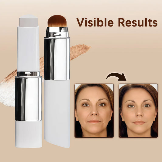 Color-Changing Foundation Stick with Built-In Brush – Flawless-Looking Finish