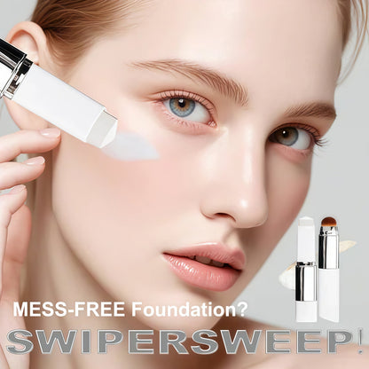 Color-Changing Foundation Stick with Built-In Brush – Flawless-Looking Finish
