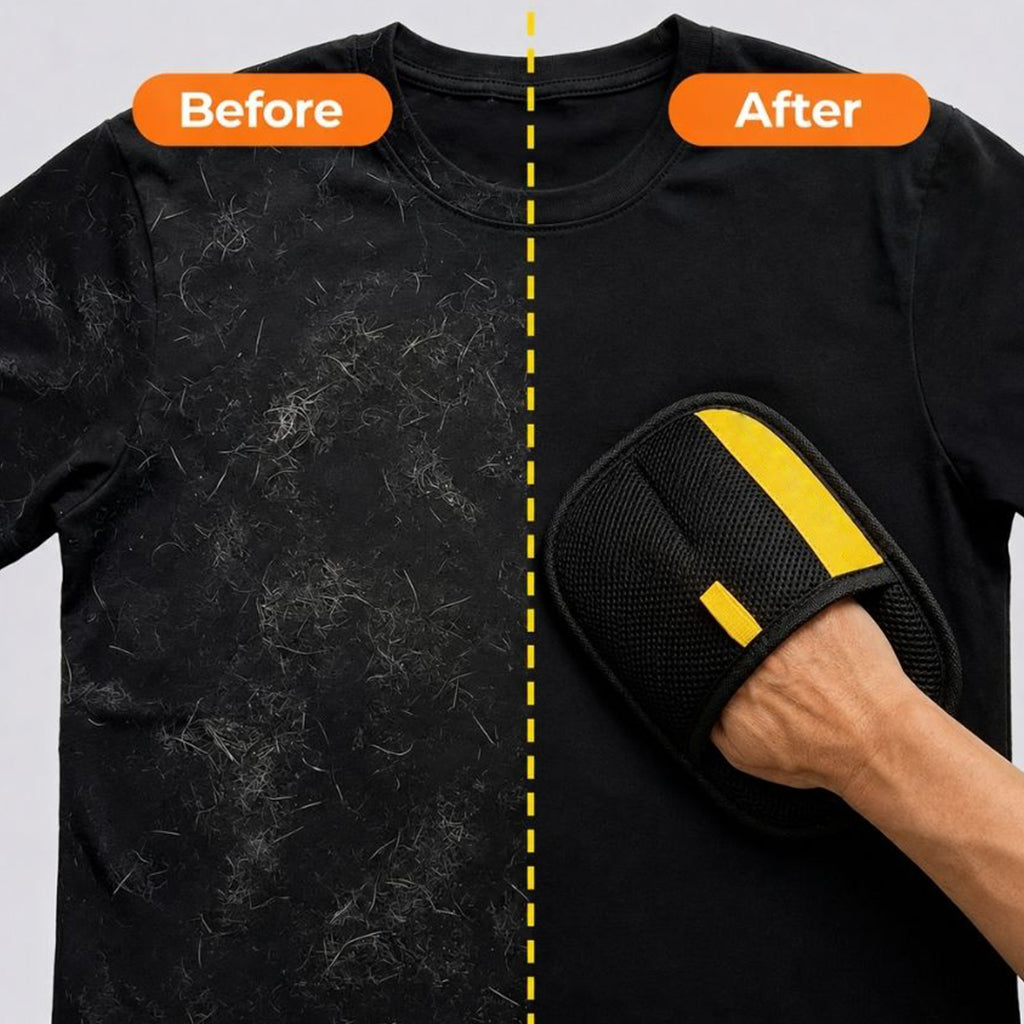 🔥 Buy 1 Get 1 FREE 🔥 Pet Hair Remover Glove – Easily Lift Stubborn Fur from Sofas & Car Seats 🐾