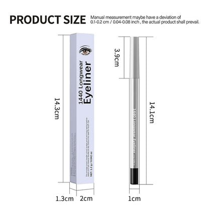 12-Shade Waterproof Eyeliner Pencil – Long-Wear Matte, Metallic & Shimmer
