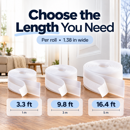Buy 1 Get 1 FREE | Self-Adhesive Door Draft Seal Strip – Helps Block Drafts & Dust