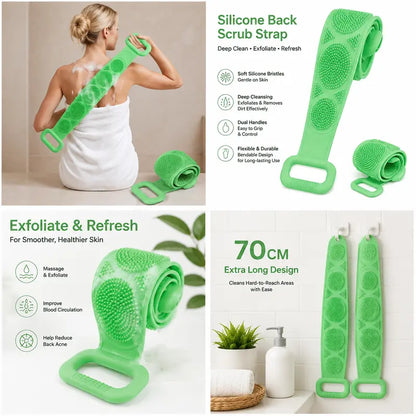 🔥 Buy 1 Get 1 FREE 🔥 Silicone Back Scrubber – Effortlessly Clean Every Inch of Your Back