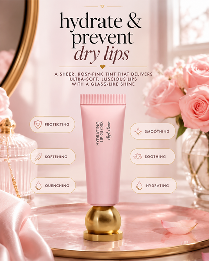 Soft Serve Hydrating Lip Gloss – Juicy High-Shine Rosy Tint