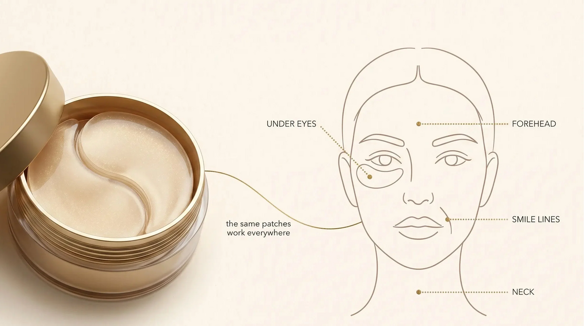Refresh & Glow Hydrogel Eye Patches – Collagen + Hyaluronic Acid