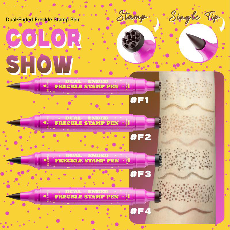 🔥 Buy 1 Get 1 FREE 🔥 2-in-1 Freckle Stamp Pen – Natural-Looking Freckles in Seconds