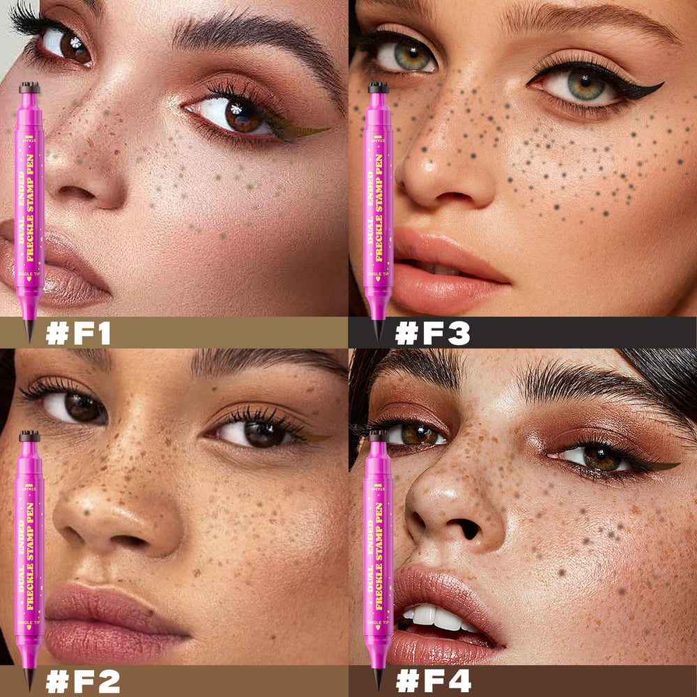 🔥 Buy 1 Get 1 FREE 🔥 2-in-1 Freckle Stamp Pen – Natural-Looking Freckles in Seconds