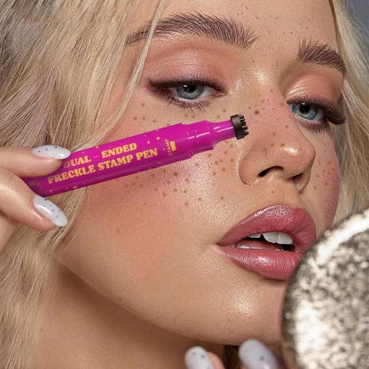 🔥 Buy 1 Get 1 FREE 🔥 2-in-1 Freckle Stamp Pen – Natural-Looking Freckles in Seconds