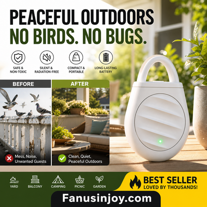 🔥Buy 1 Get 1 FREE 🔥 🐦No more trouble from birds, beasts and locusts！Portable Ultrasonic Bird Repellent Keychain