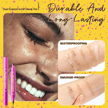 🔥 Buy 1 Get 1 FREE 🔥 2-in-1 Freckle Stamp Pen – Natural-Looking Freckles in Seconds