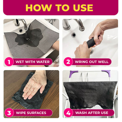 🔥 Buy 1 Get 1 FREE 🔥 Magic Cleaning Cloth – Streak-Free Shine with Just Water