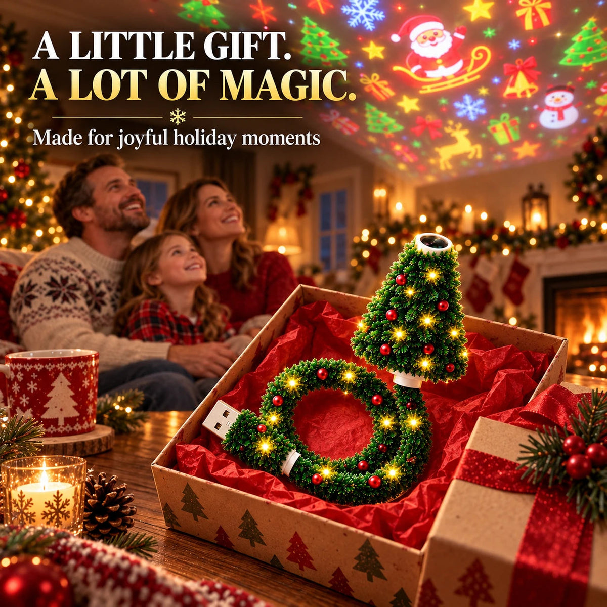 ChristmasGlow – Magical Holiday Projector Light