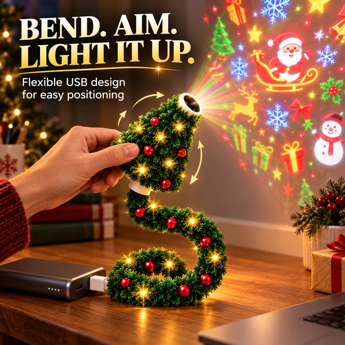 ChristmasGlow – Magical Holiday Projector Light