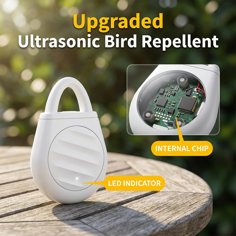 🔥Buy 1 Get 1 FREE 🔥 🐦No more trouble from birds, beasts and locusts！Portable Ultrasonic Bird Repellent Keychain