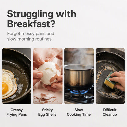 🔥 BUY 1 GET 1 FREE 🔥 Microwave Egg Poacher – Cook 2 Eggs in Minutes, No Stove Needed
