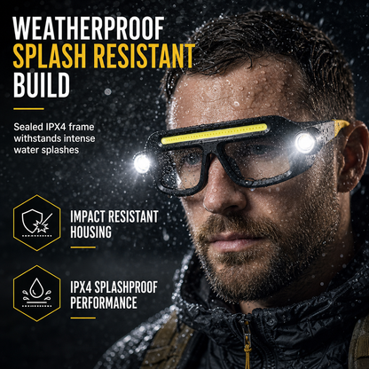 💡 LIMITED-TIME 50% OFF! 👓  Hands-Free LED Work Glasses – USB-C Rechargeable, 5 Light Modes